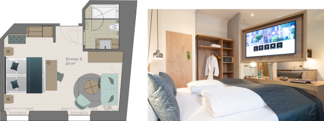 Junior suite mit kitchenette